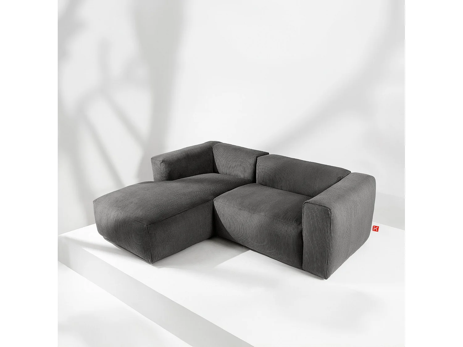 Ecksofa BUFFO 4-Sitzer - Grau