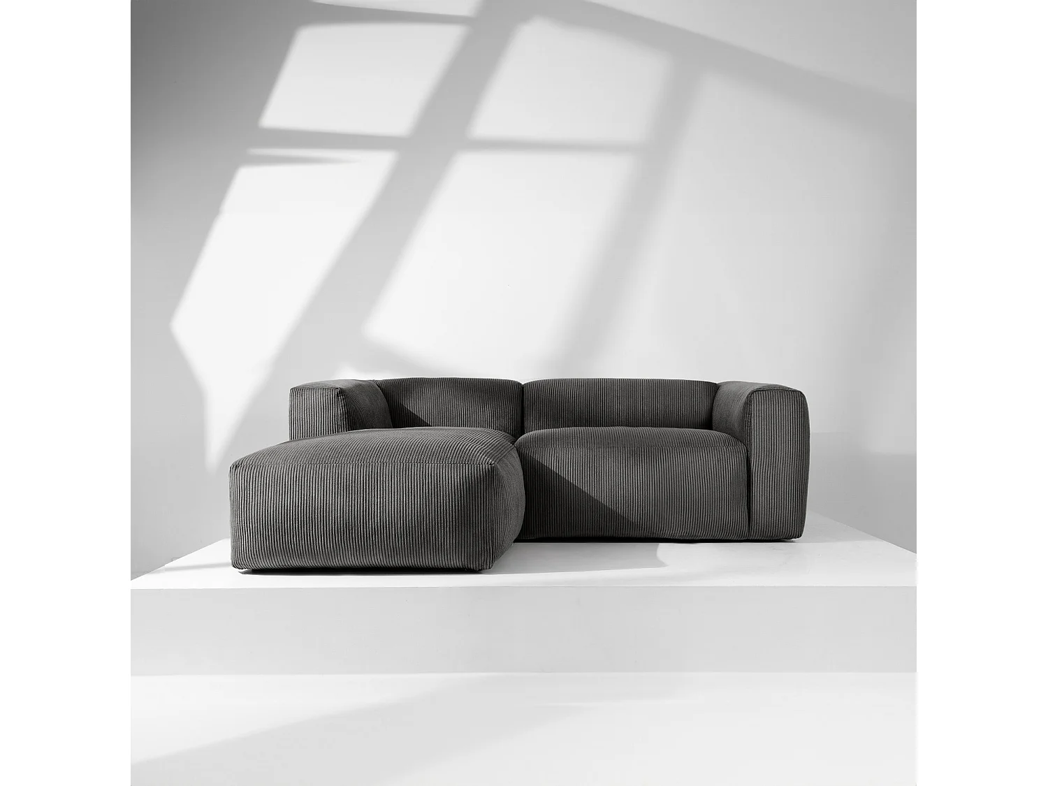 Ecksofa BUFFO 4-Sitzer - Grau