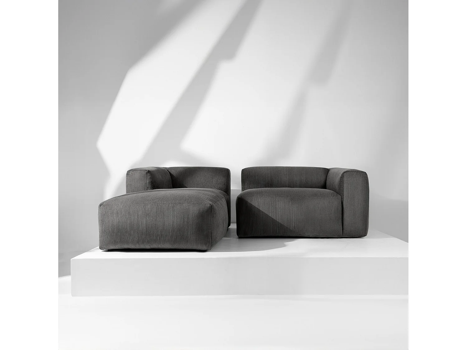 Ecksofa BUFFO 4-Sitzer - Grau