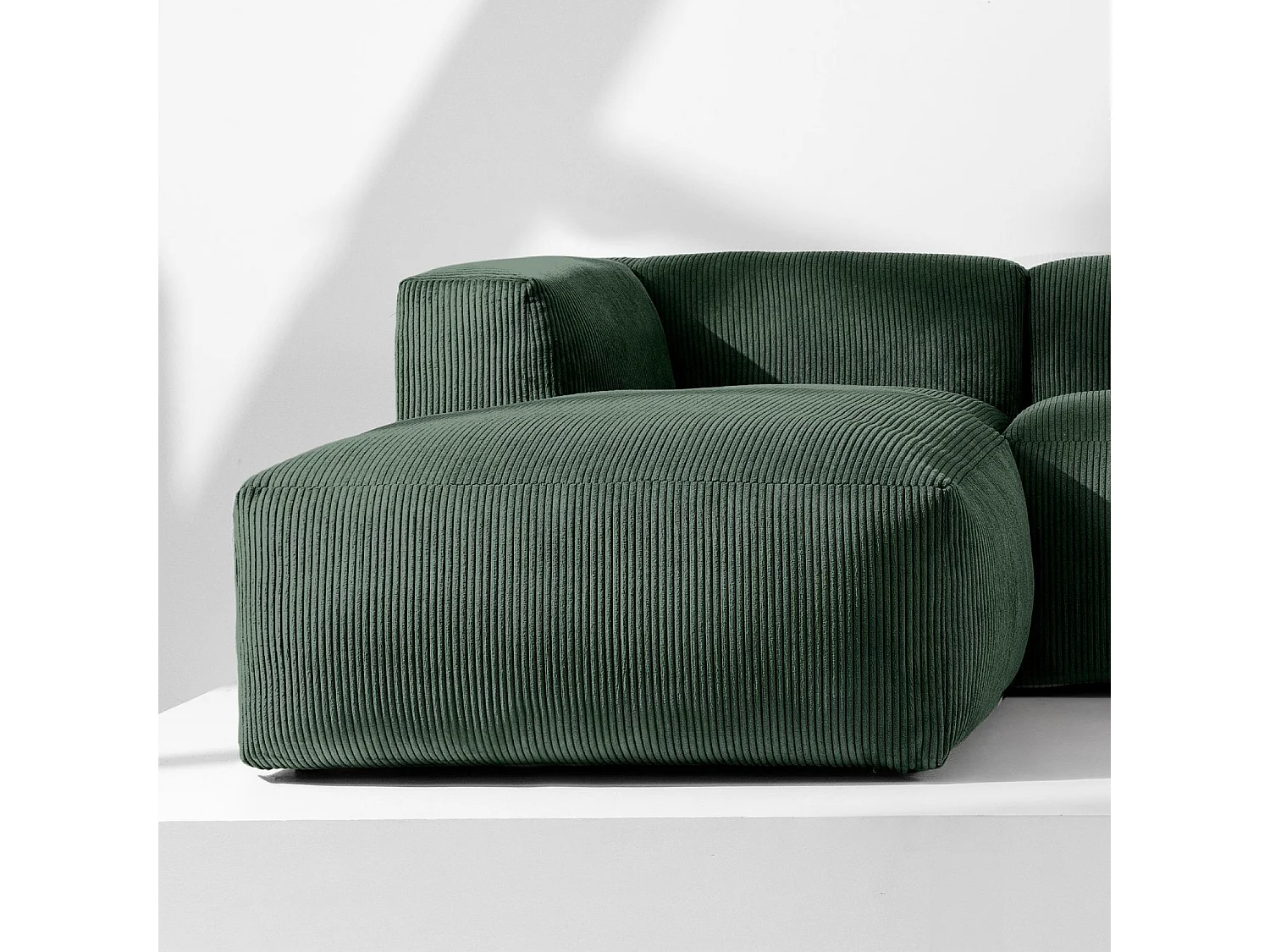 Ecksofa BUFFO 4-Sitzer - Dunkelgrün