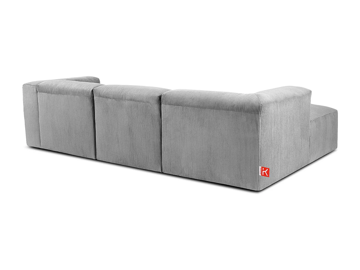 Ecksofa BUFFO 5-Sitzer - Hellgrau