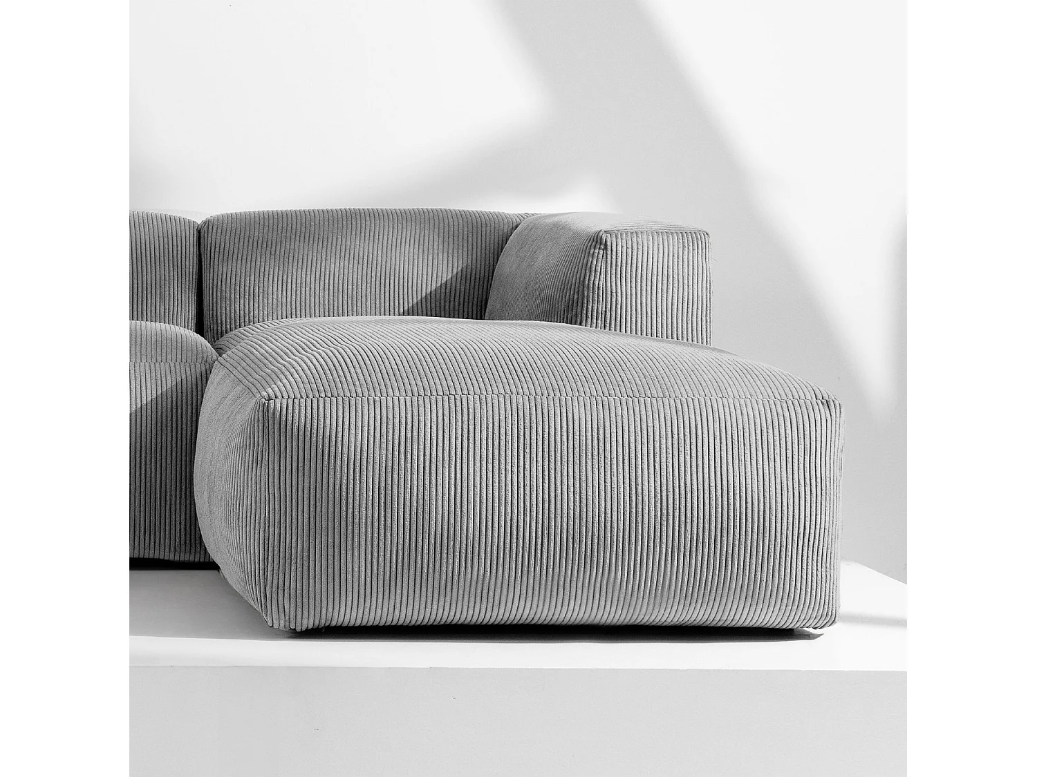 Ecksofa BUFFO 4-Sitzer - Hellgrau