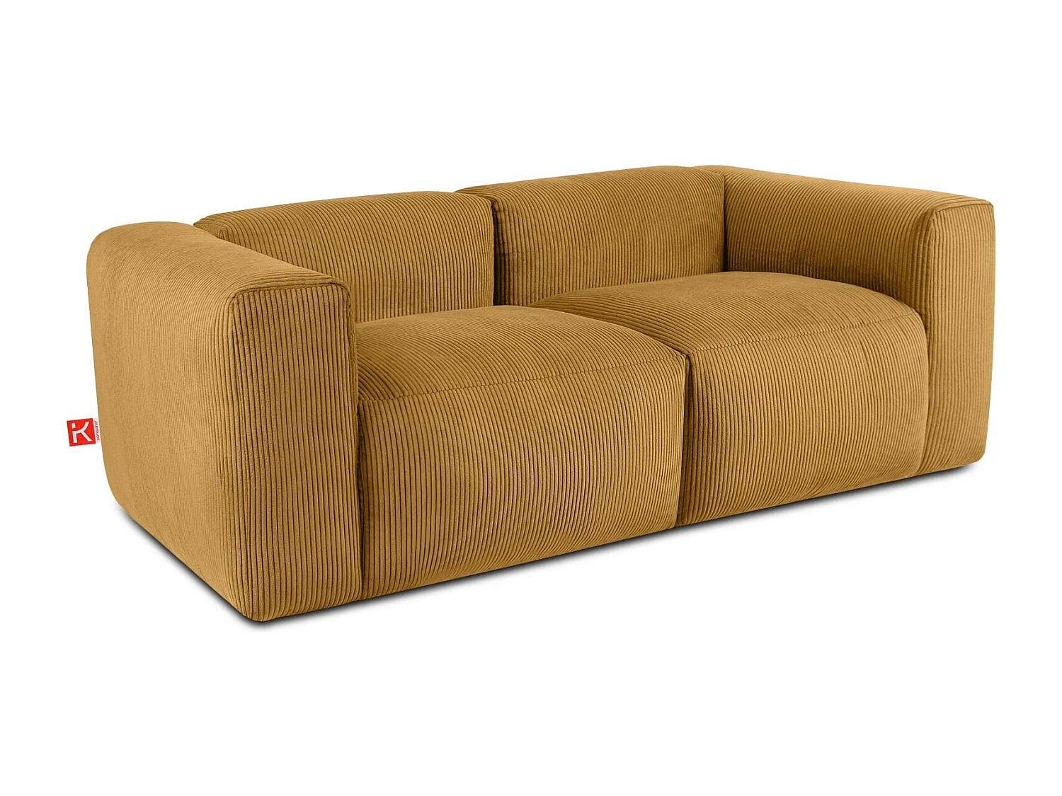 Einzelsofa - modular - 3-sitzer - Gelb