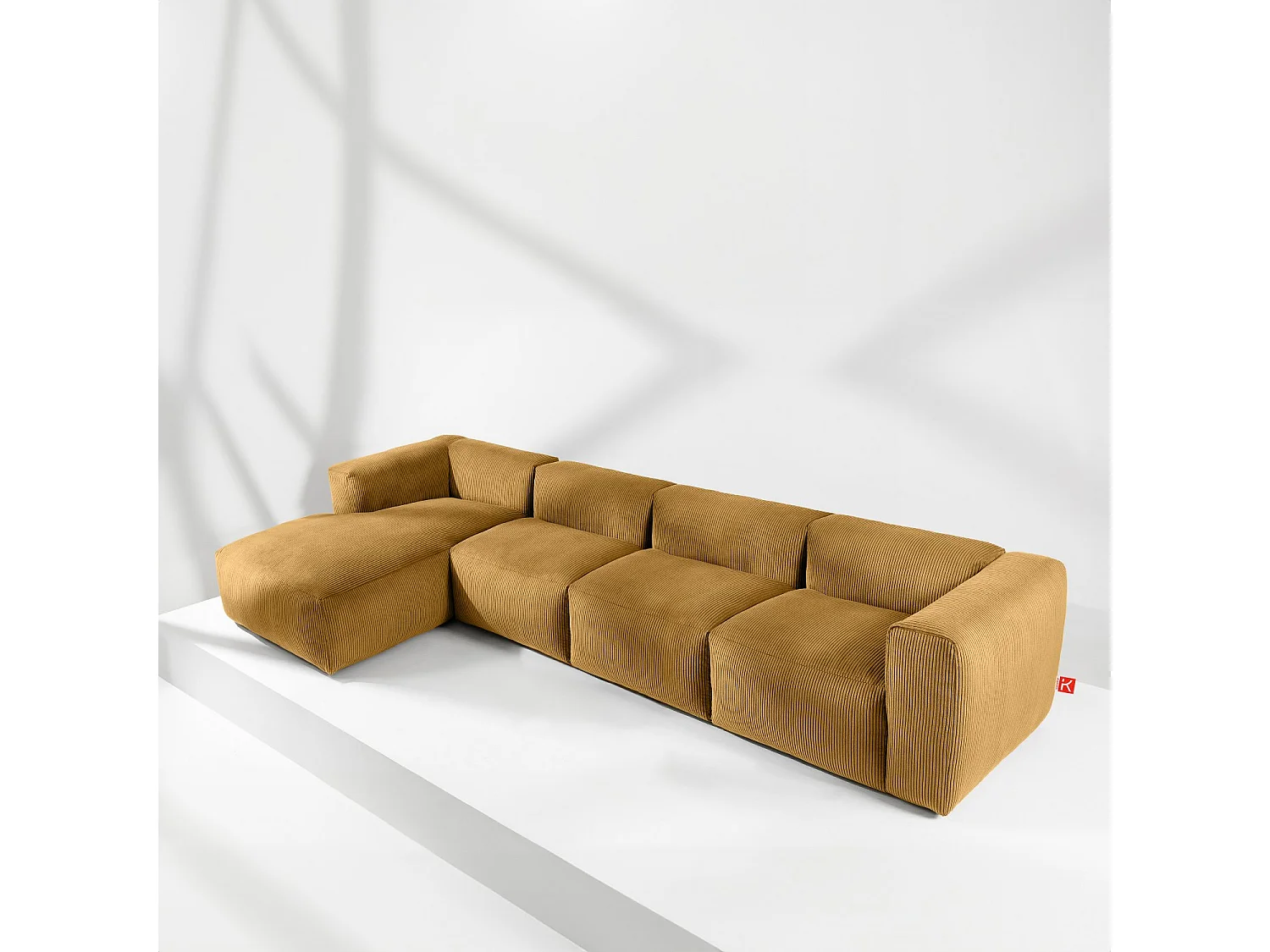 Ecksofa BUFFO 6-Sitzer - Gelb