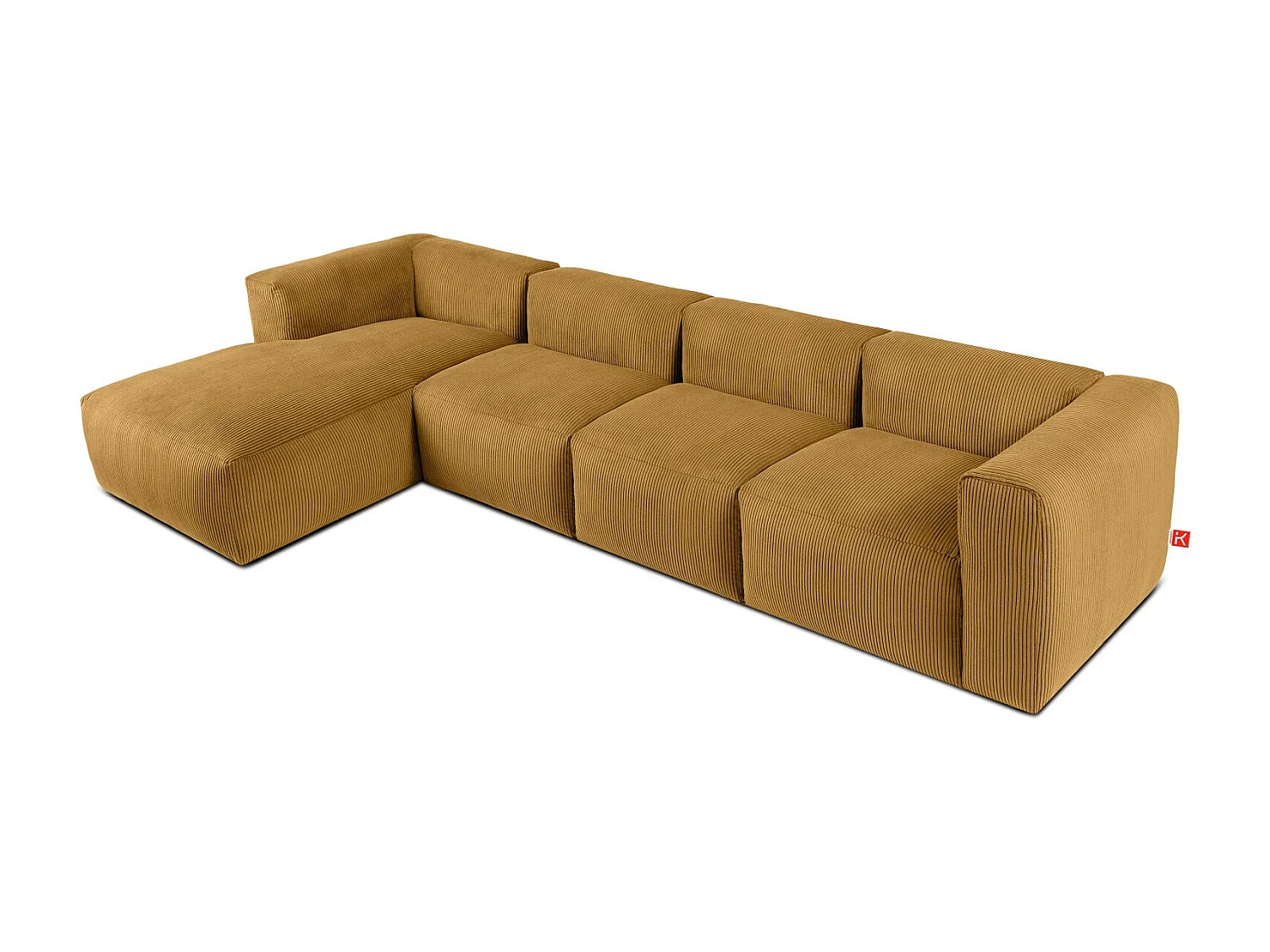 Ecksofa BUFFO 6-Sitzer - Gelb