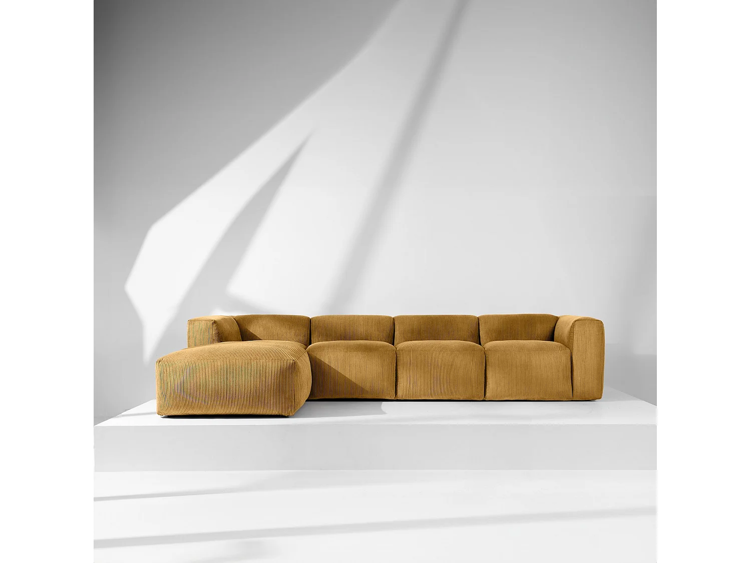 Ecksofa BUFFO 6-Sitzer - Gelb