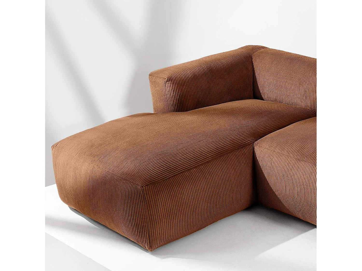 Ecksofa BUFFO 6-Sitzer - Orangerot