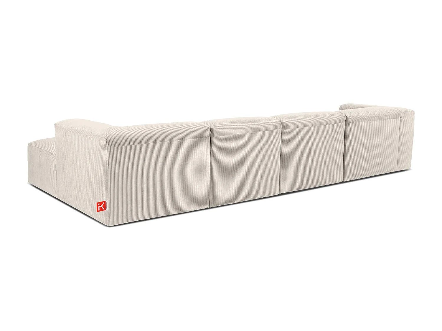 Ecksofa BUFFO 6-Sitzer - Creme