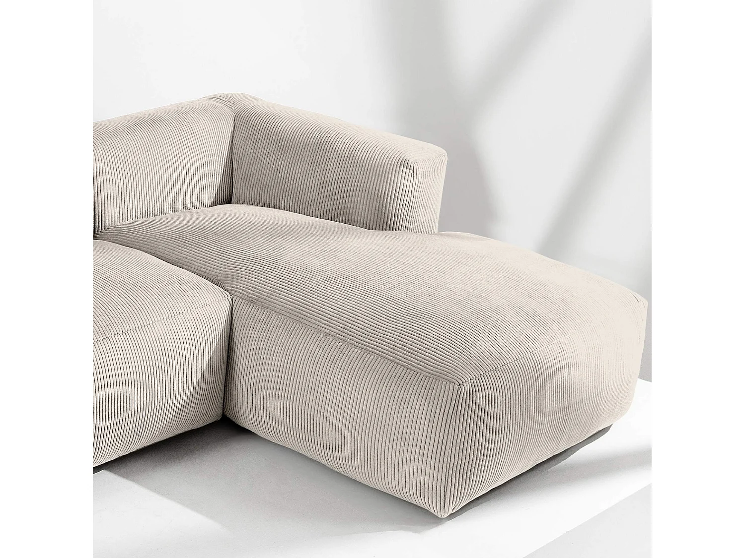 Ecksofa BUFFO 6-Sitzer - Creme