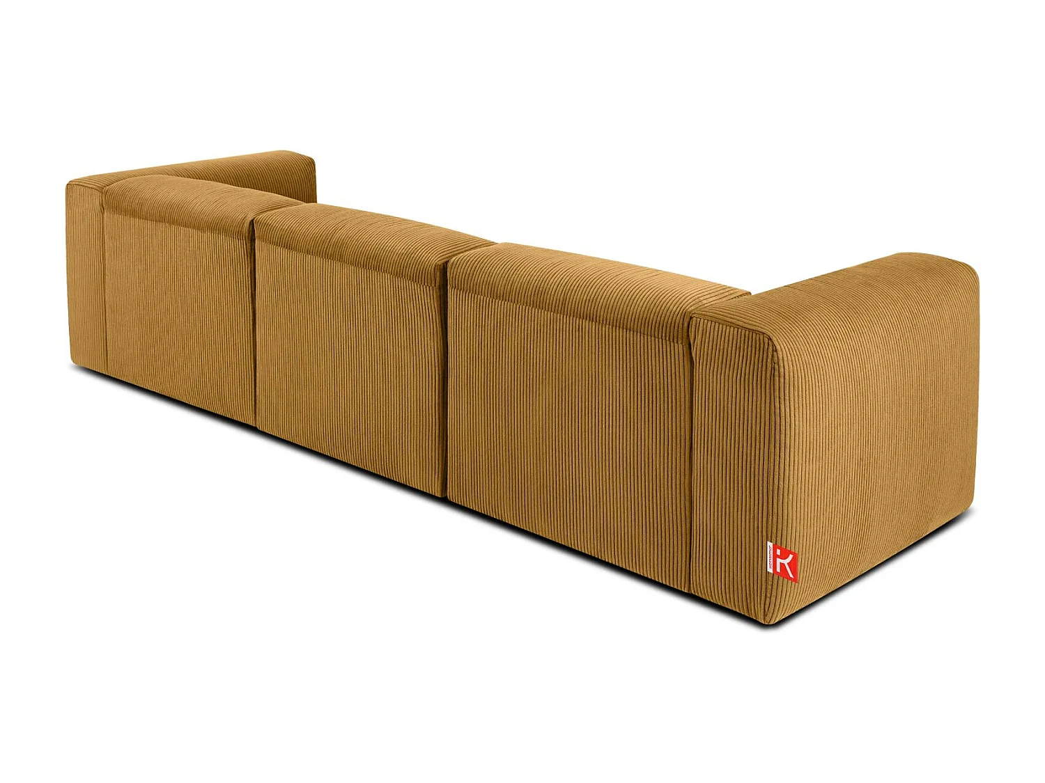 Einzelsofa - modular - 5-sitzer - Gelb