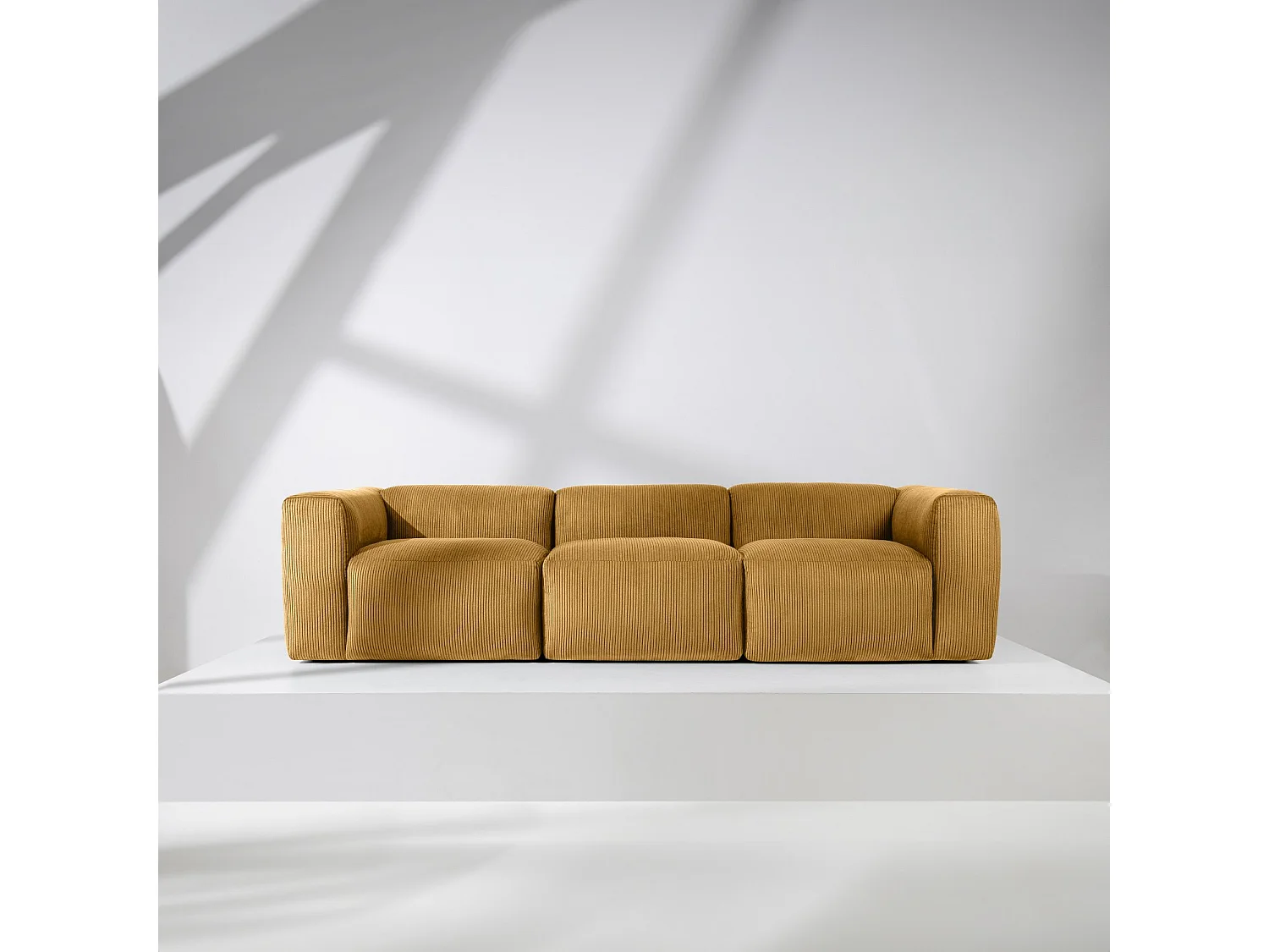 Einzelsofa - modular - 5-sitzer - Gelb