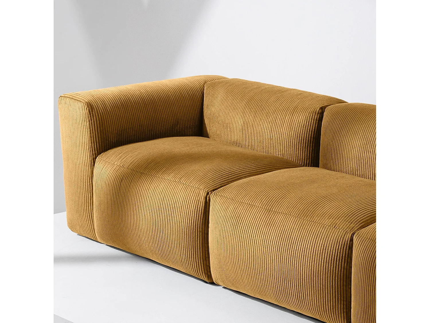 Einzelsofa - modular - 5-sitzer - Gelb