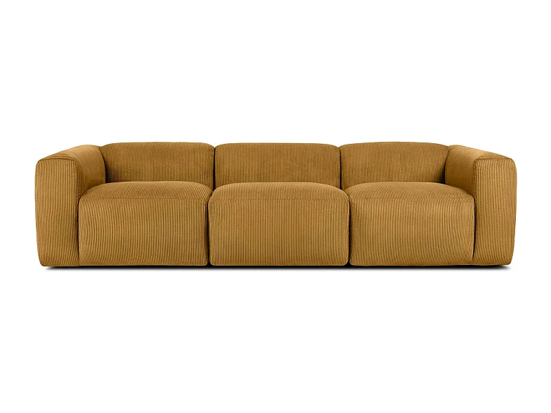 Einzelsofa - modular - 5-sitzer - Gelb