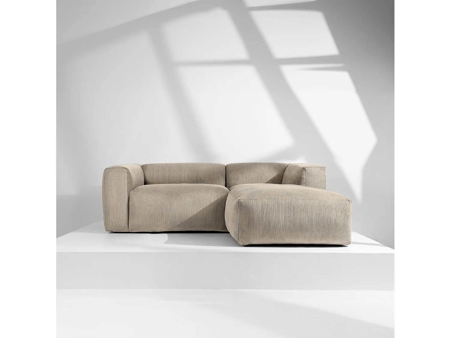 Ecksofa BUFFO 4-Sitzer - Beige