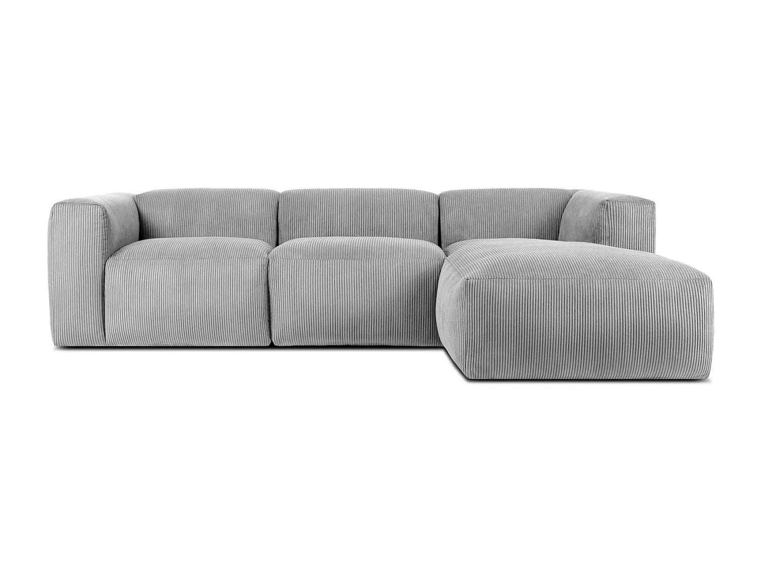 Ecksofa BUFFO 5-Sitzer - Hellgrau