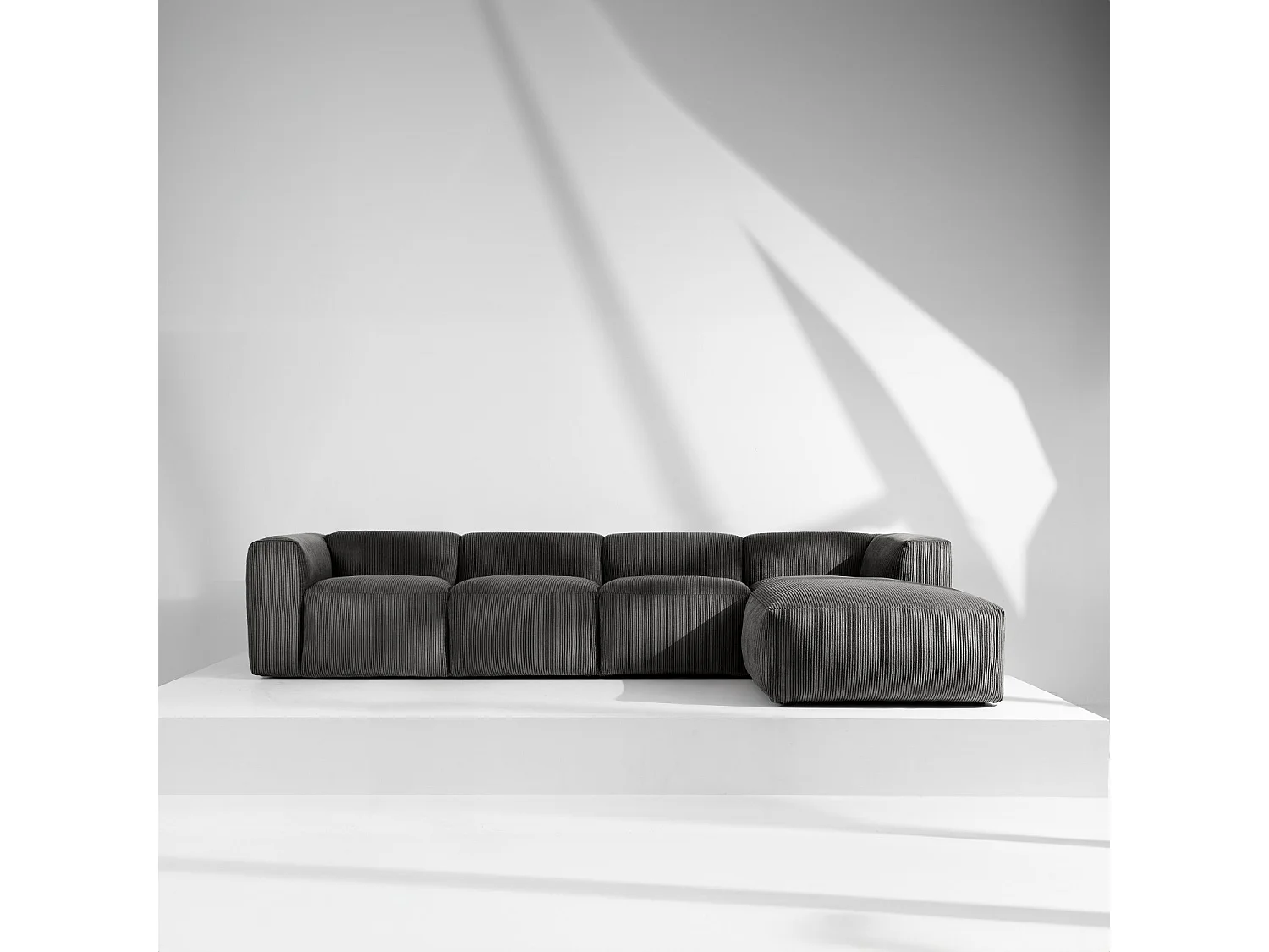 Ecksofa BUFFO 6-Sitzer - Grau