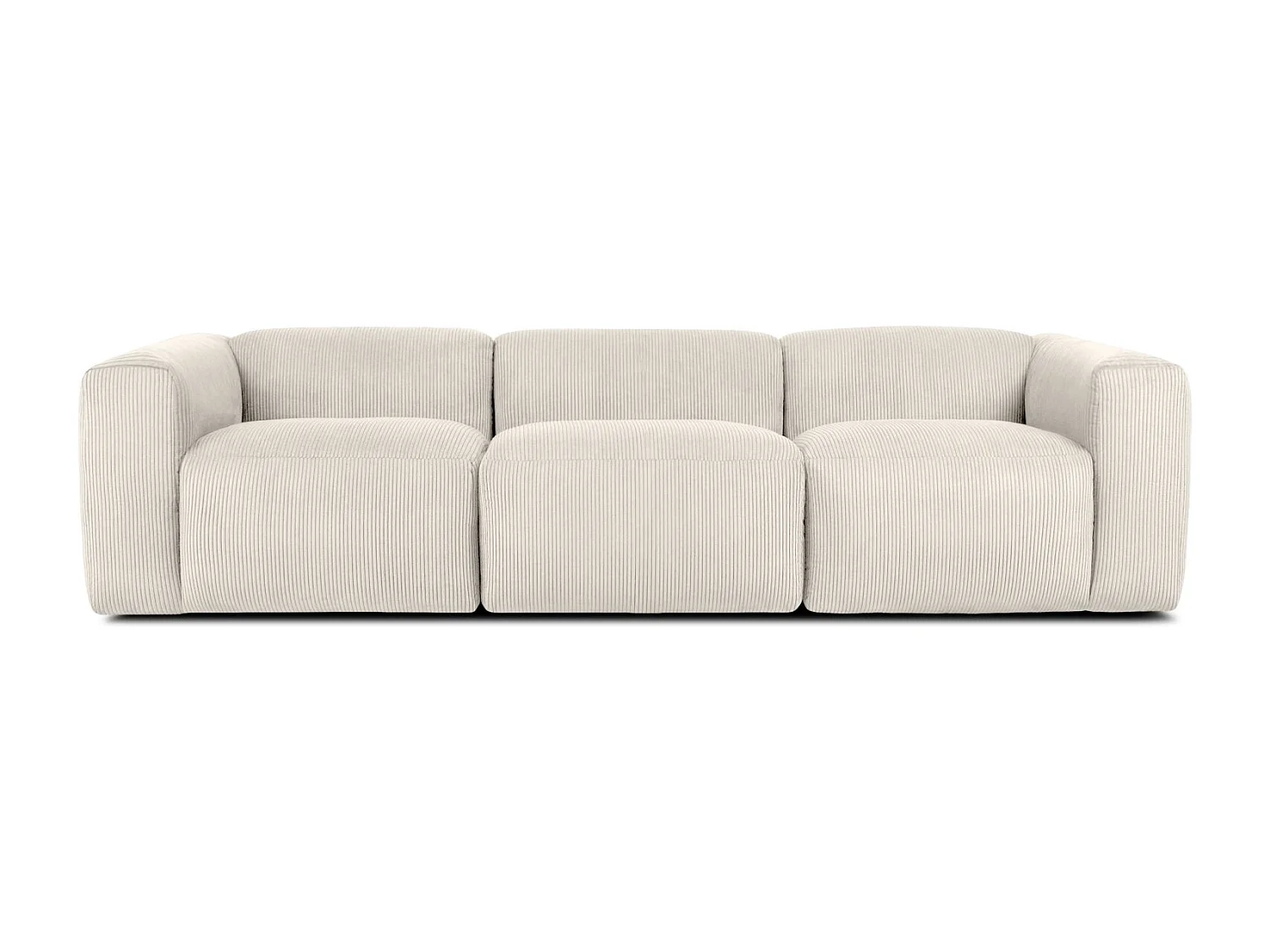 Einzelsofa - modular - 5-sitzer - Creme