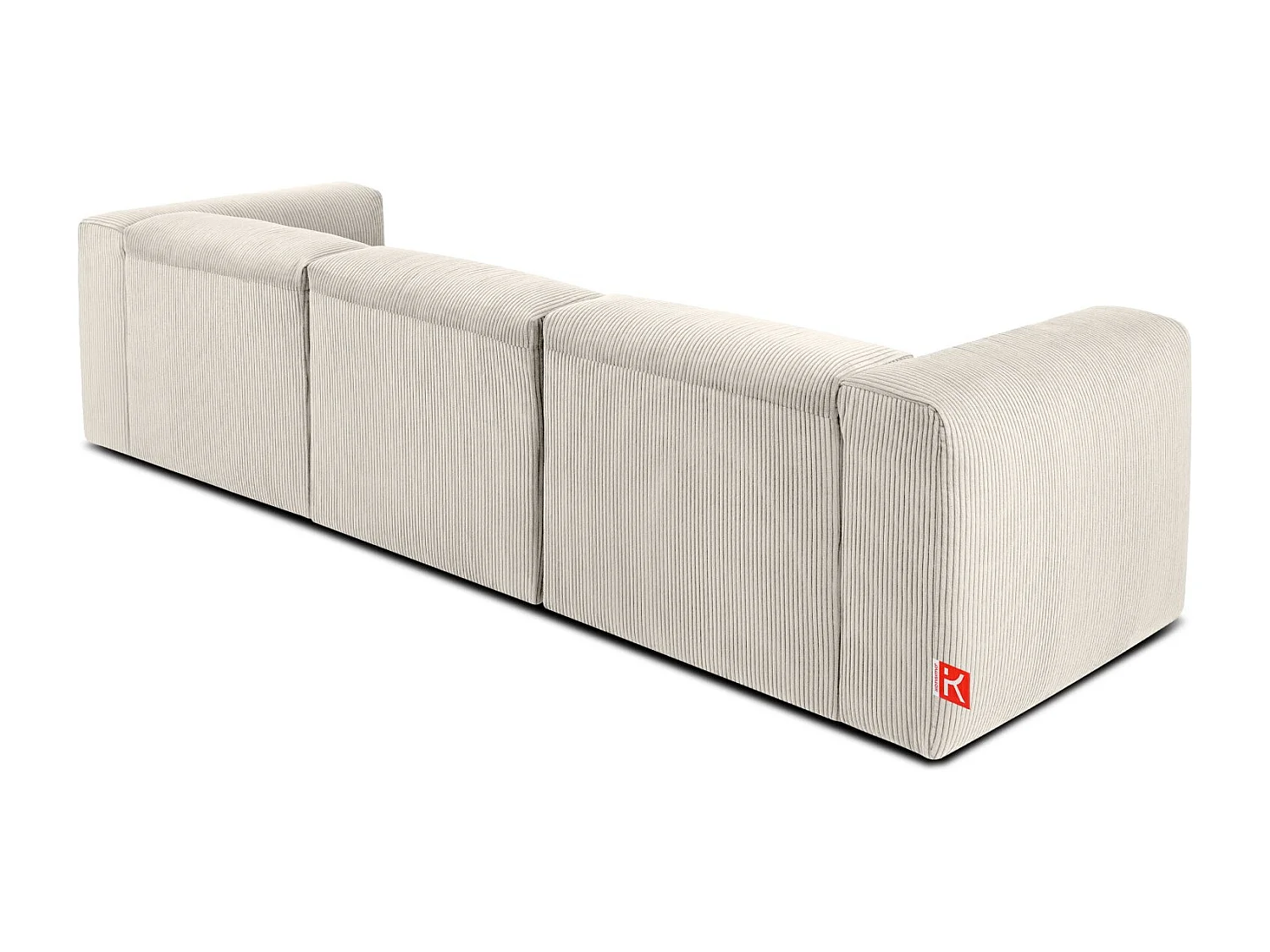 Einzelsofa - modular - 5-sitzer - Creme