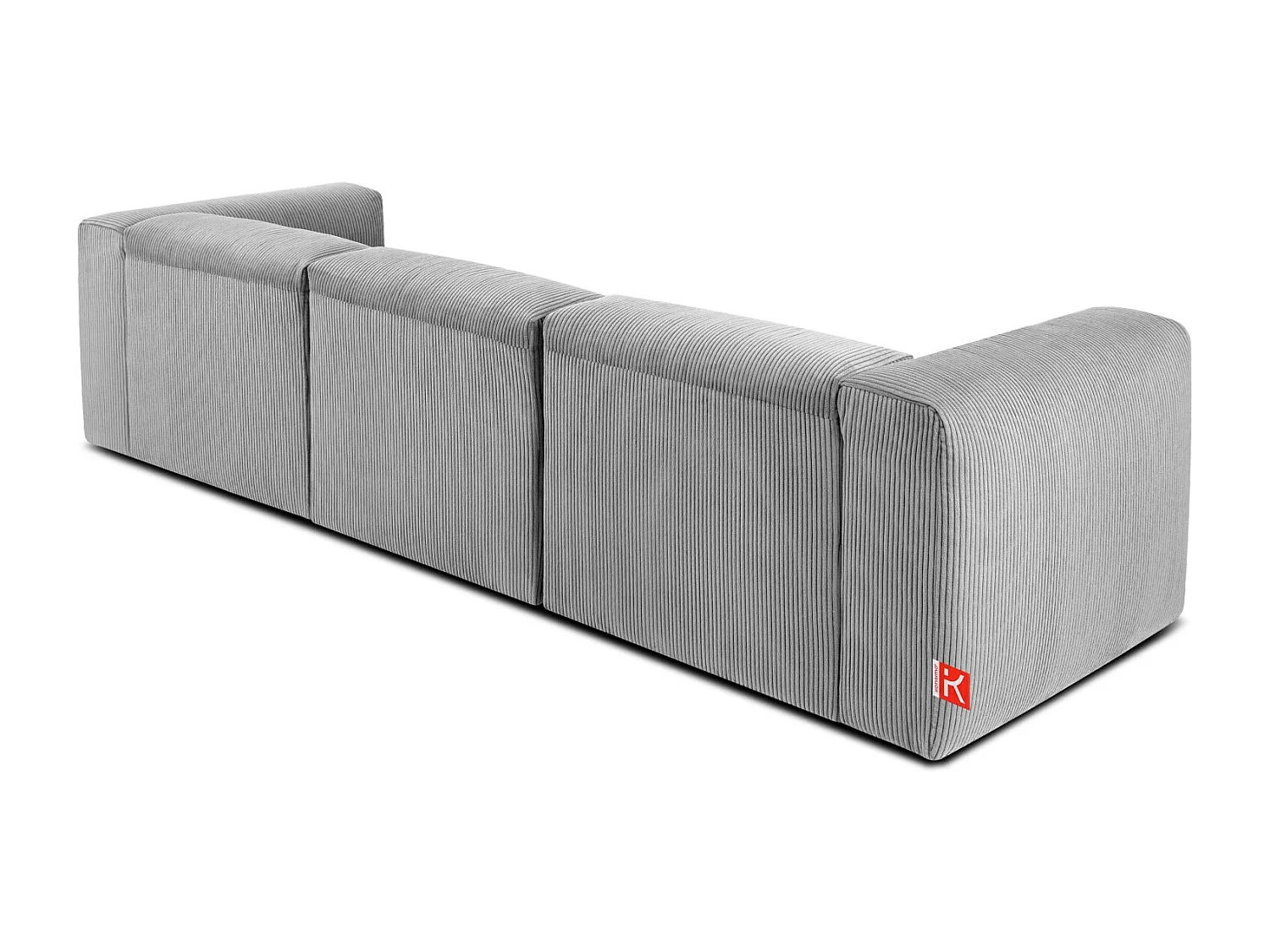 Einzelsofa - modular - 5-sitzer - Hellgrau