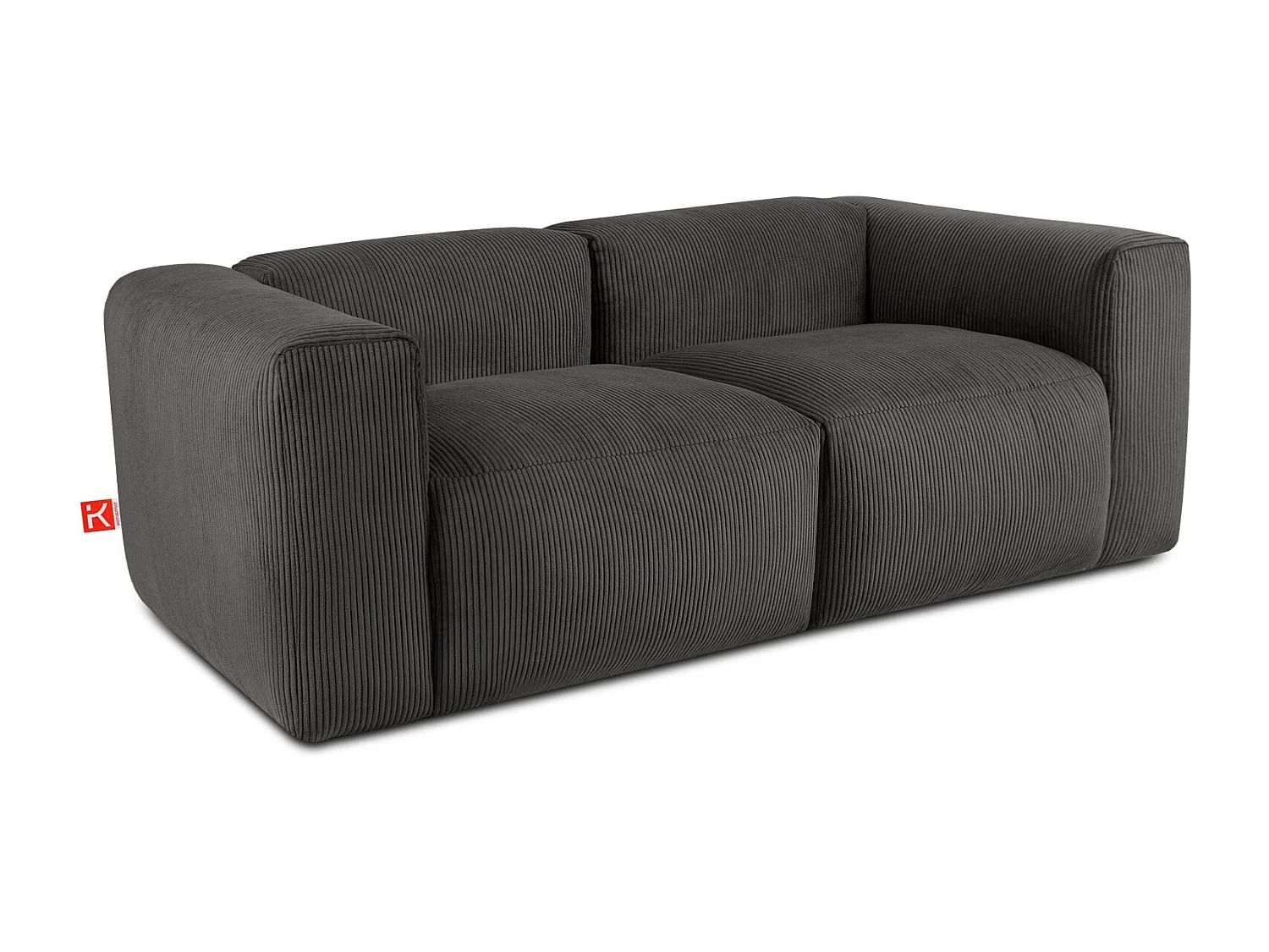 Einzelsofa - modular - 3-sitzer - Grau