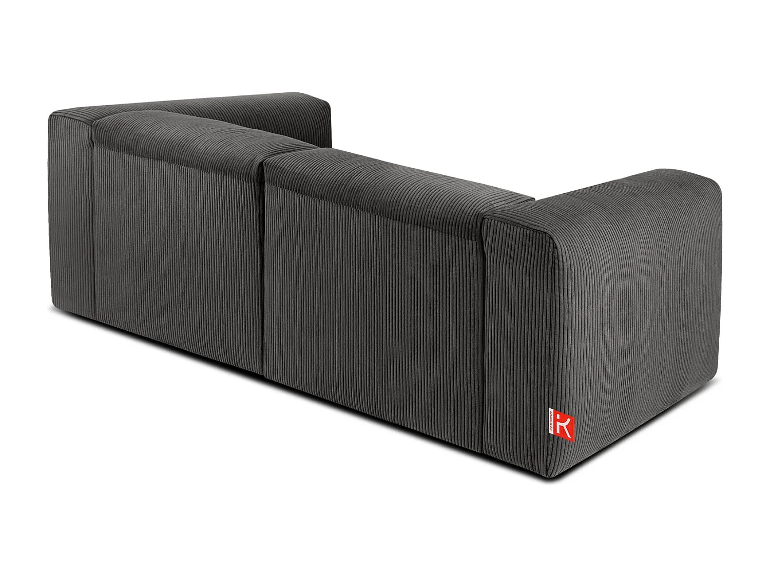 Einzelsofa - modular - 3-sitzer - Grau