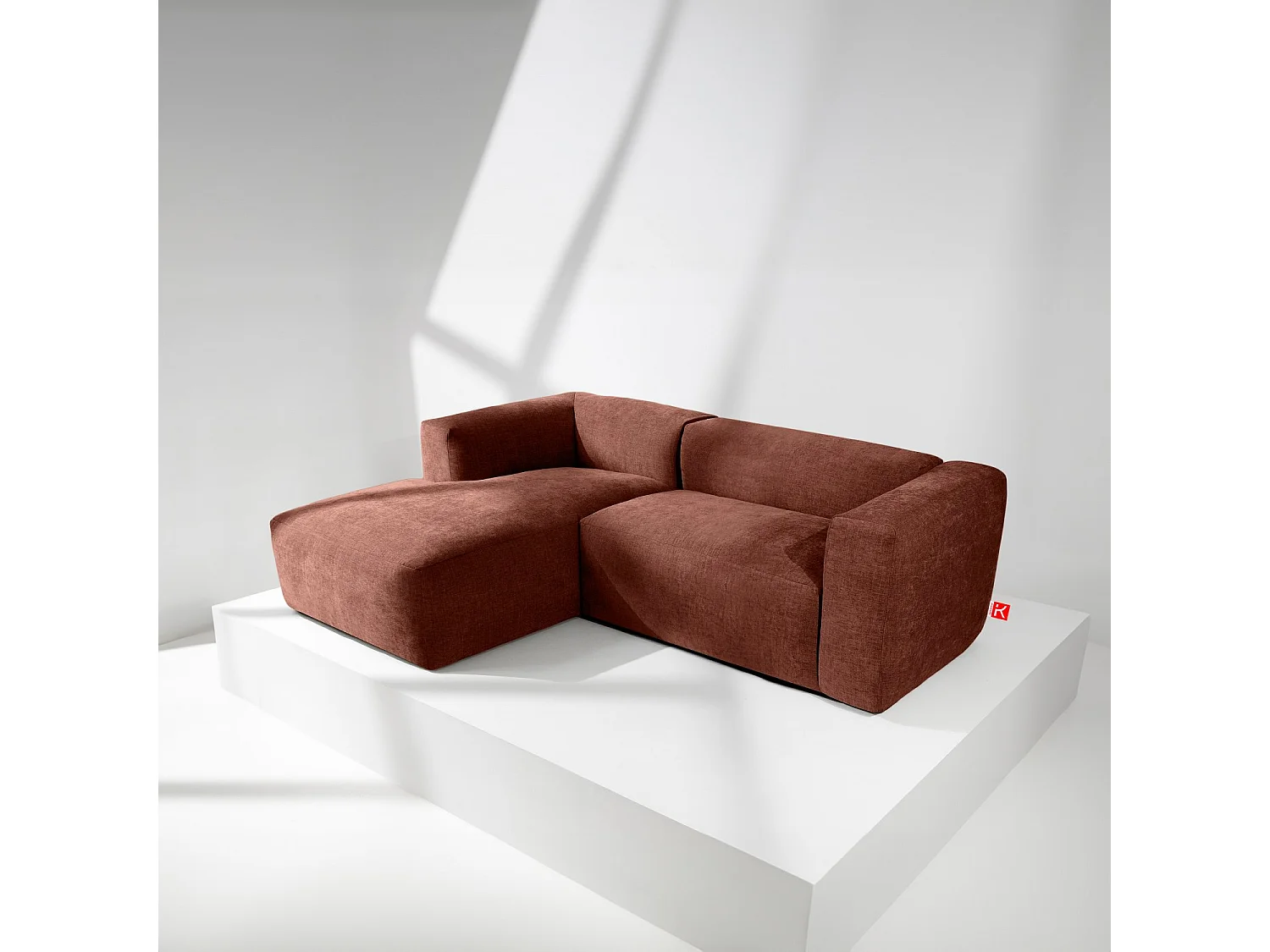 Ecksofa BUFFO 4-Sitzer - Orange