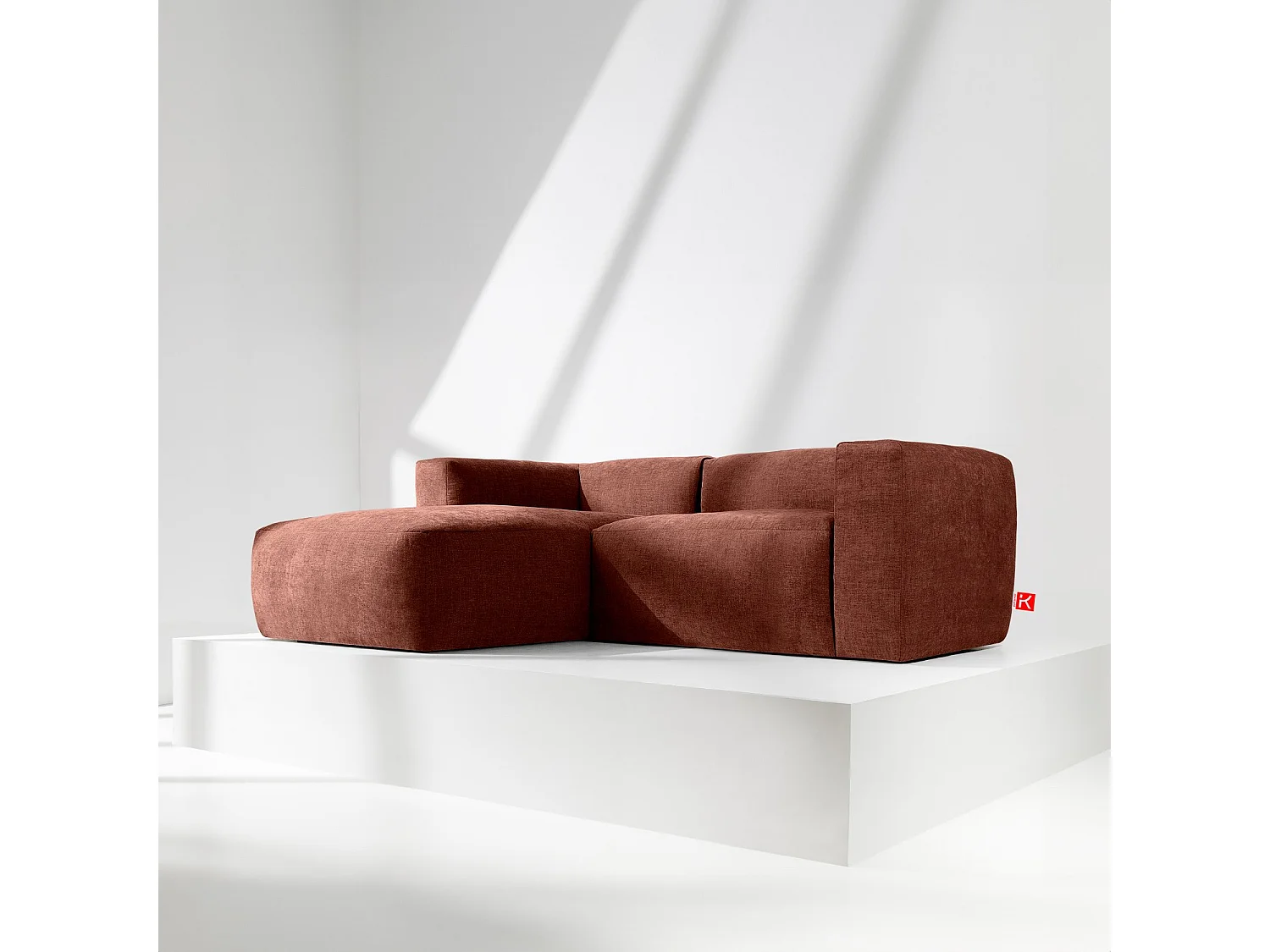 Ecksofa BUFFO 4-Sitzer - Orange