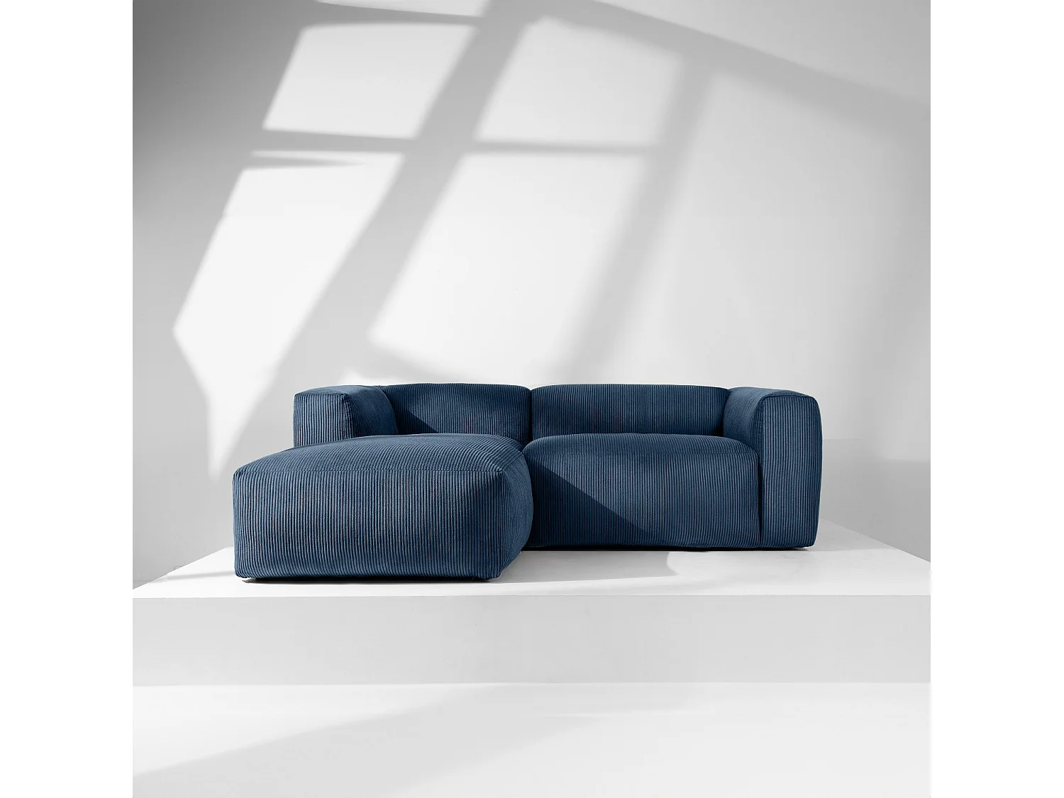 Ecksofa BUFFO 4-Sitzer - Nachtblau