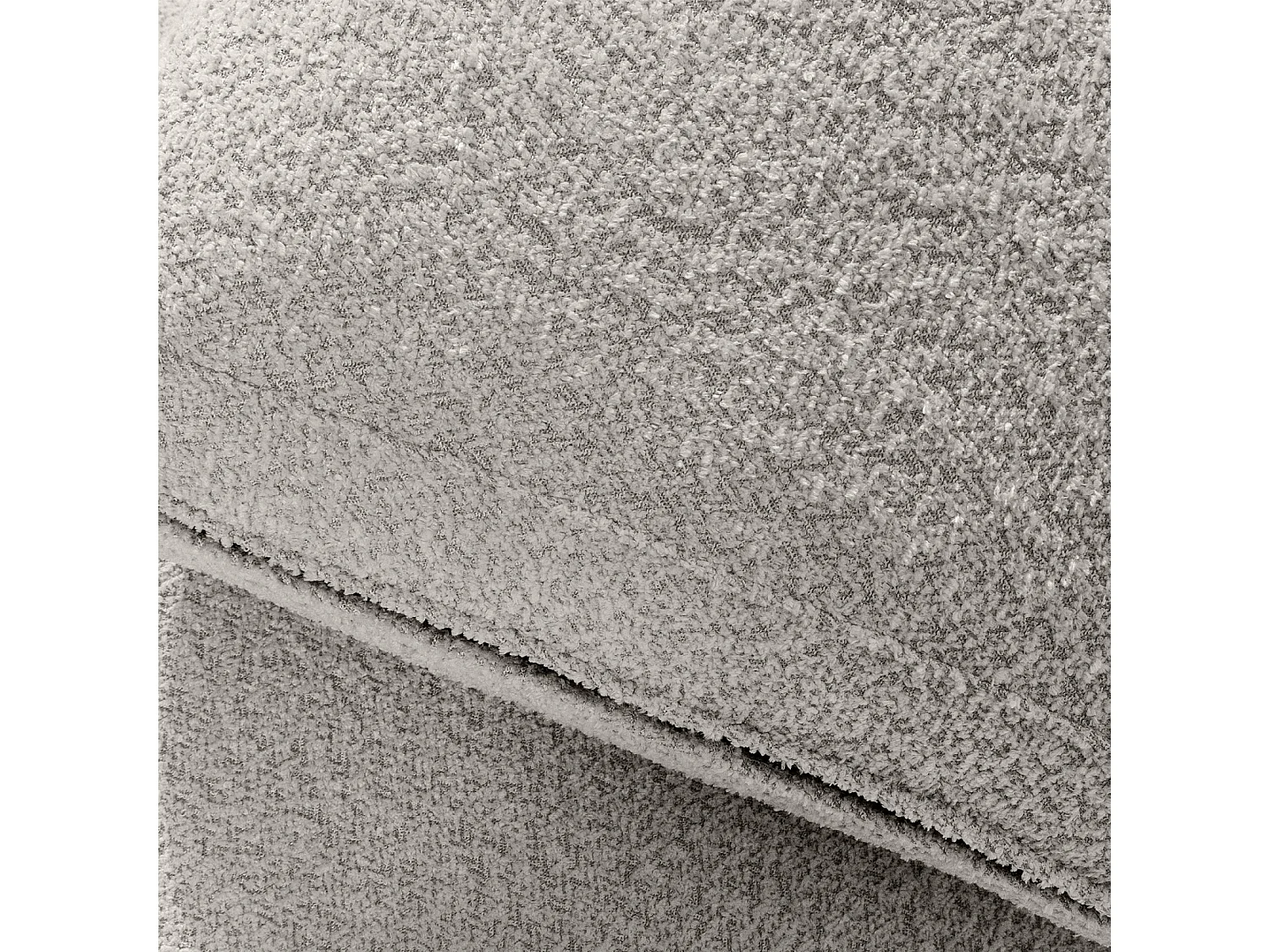 Ecksofa rechts - modern - ZUCCO - 5-Sitzer - Boucle - Hellbraun