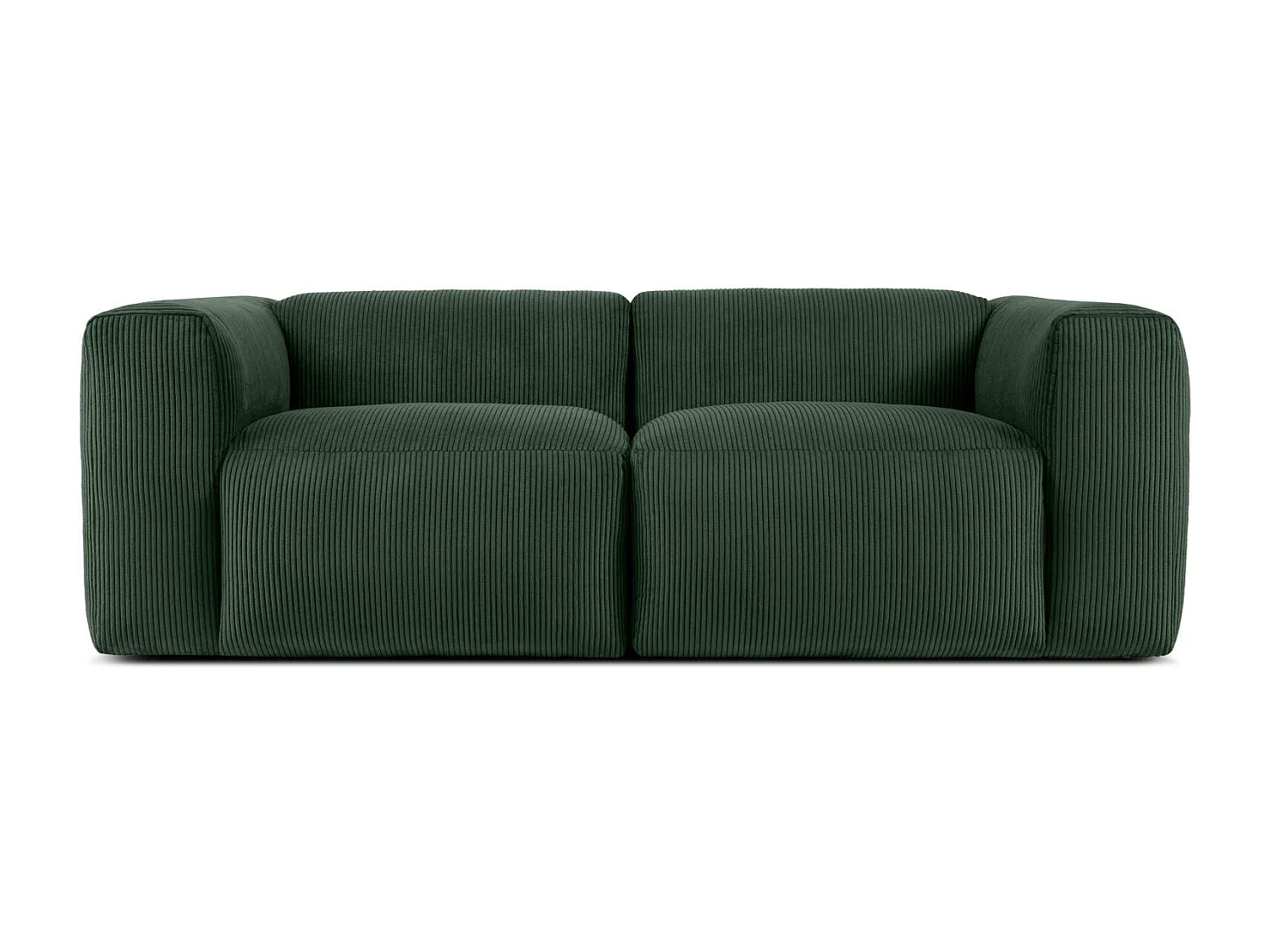 Einzelsofa - modular - 3-sitzer - Dunkelgrün