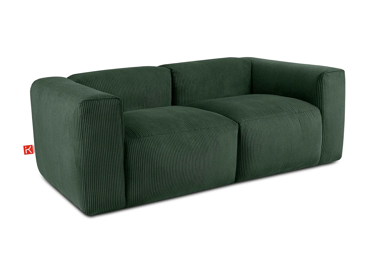 Einzelsofa - modular - 3-sitzer - Dunkelgrün