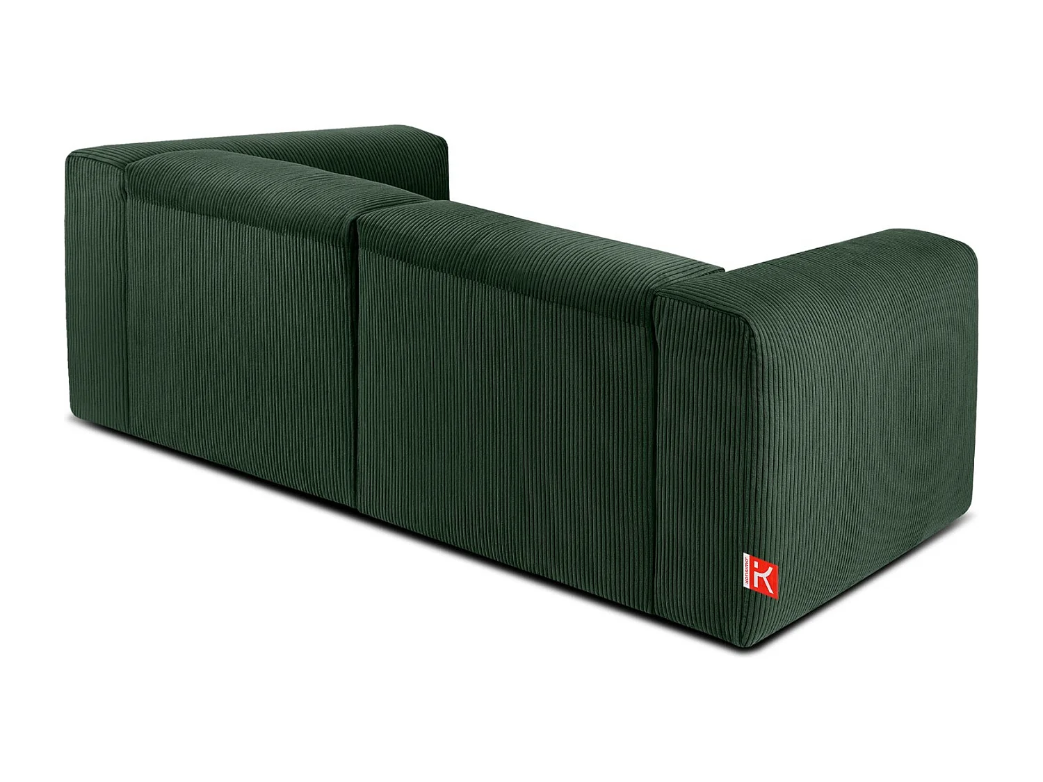 Einzelsofa - modular - 3-sitzer - Dunkelgrün