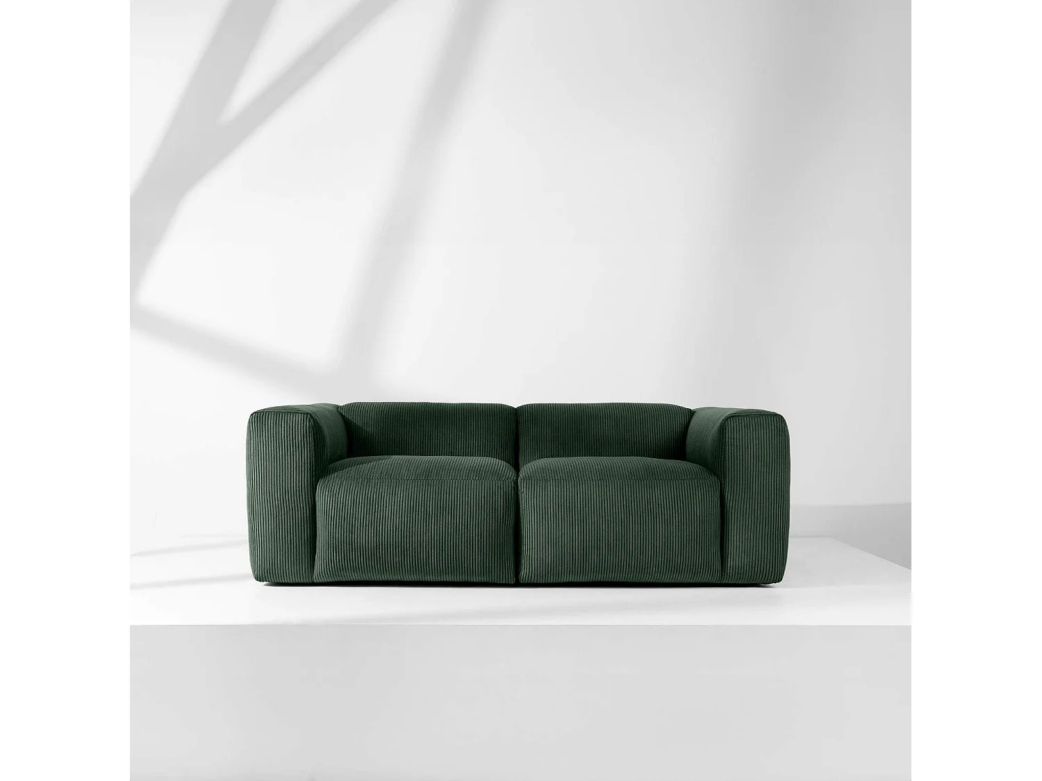 Einzelsofa - modular - 3-sitzer - Dunkelgrün