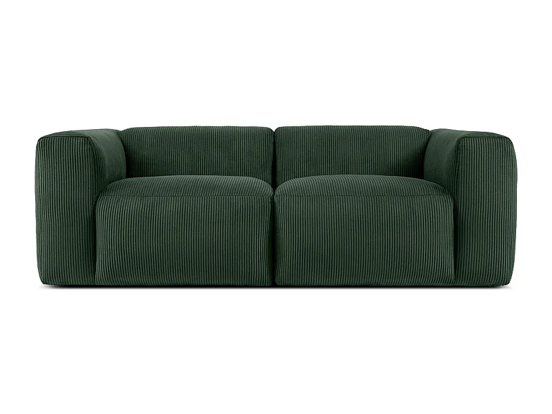 Einzelsofa - modular - 3-sitzer - Dunkelgrün