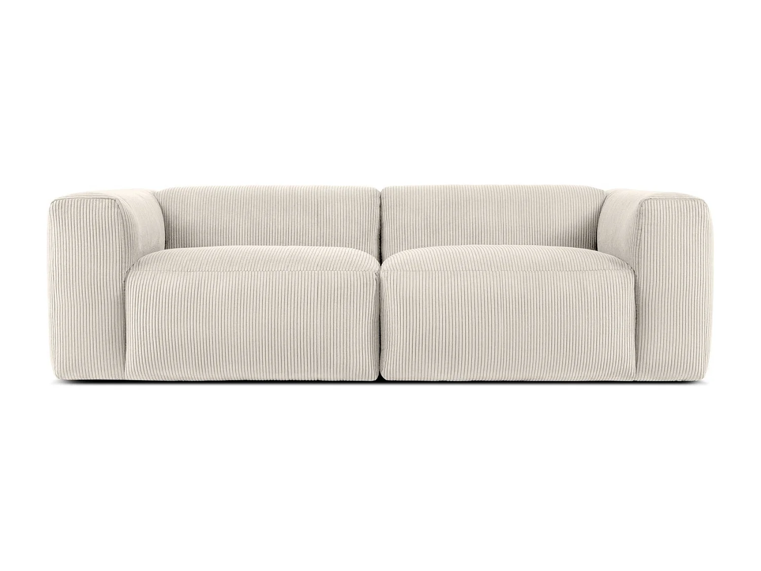 Einzelsofa - modular - 4-sitzer - Creme