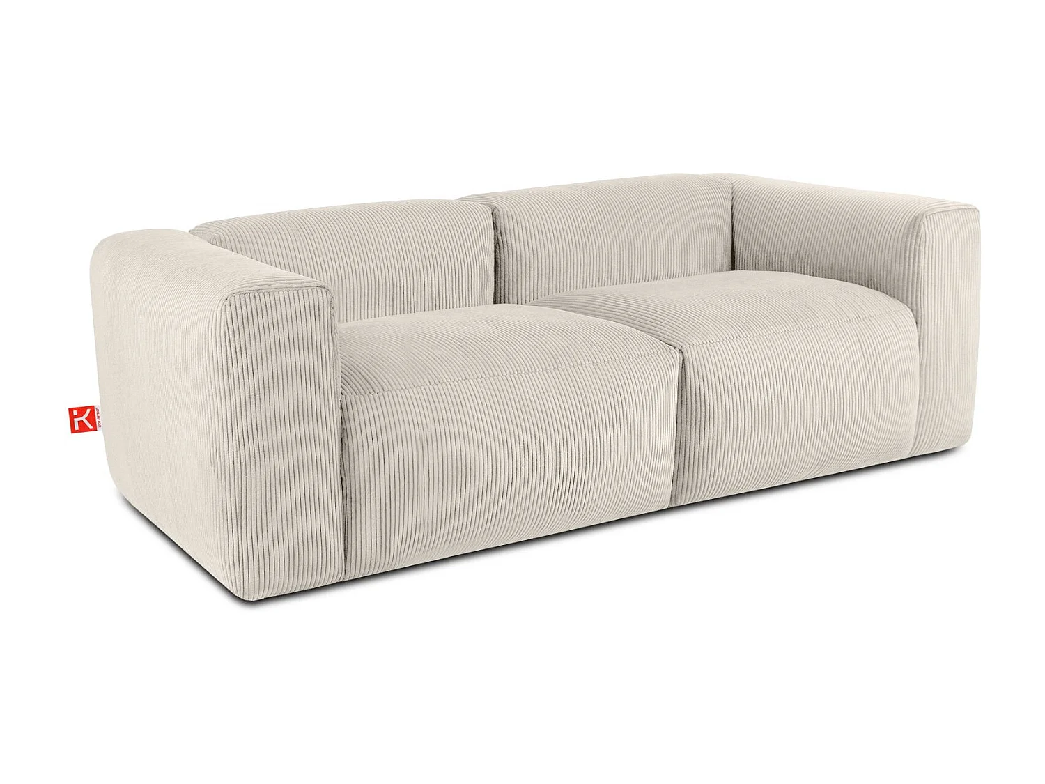 Einzelsofa - modular - 4-sitzer - Creme