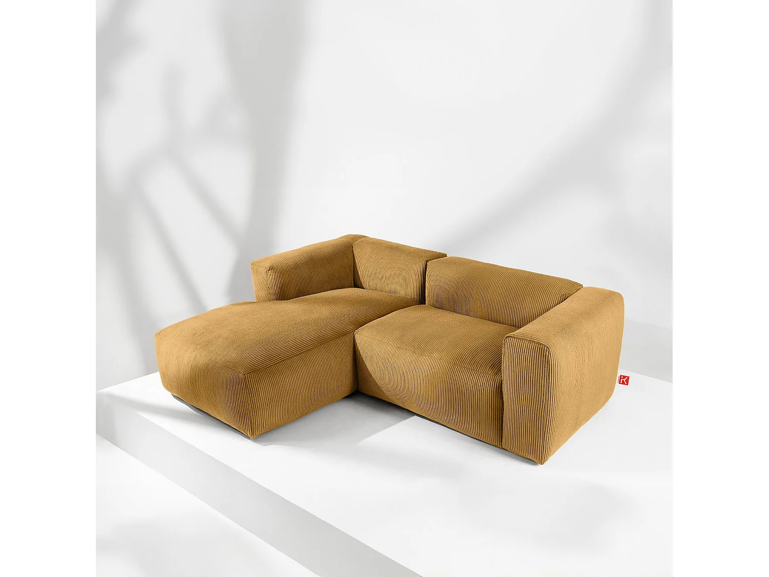 Ecksofa BUFFO 4-Sitzer - Gelb