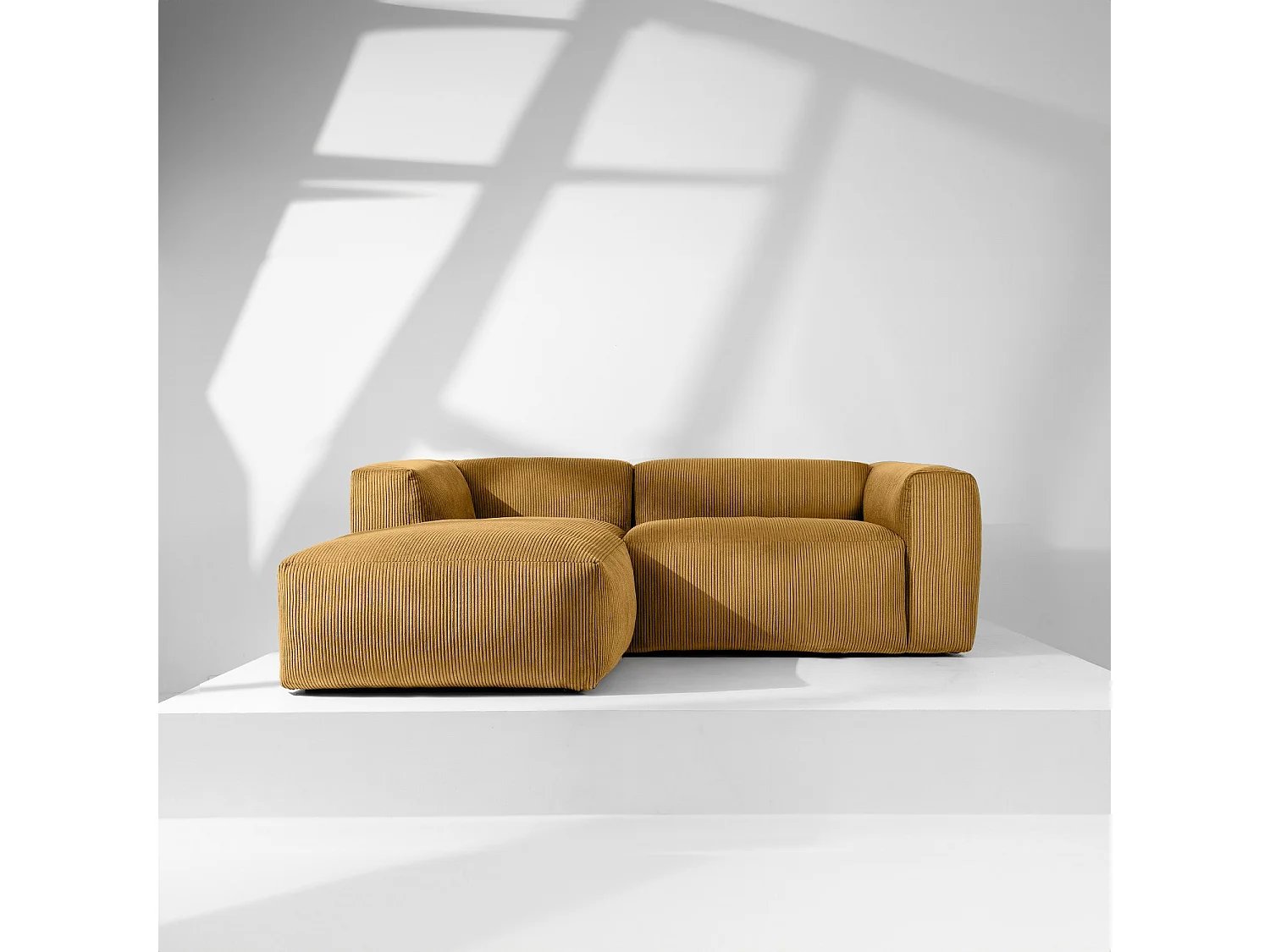 Ecksofa BUFFO 4-Sitzer - Gelb