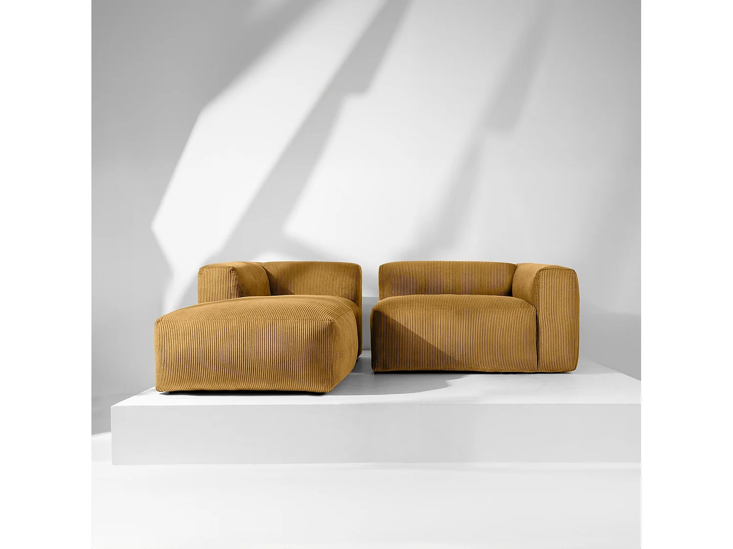 Ecksofa BUFFO 4-Sitzer - Gelb