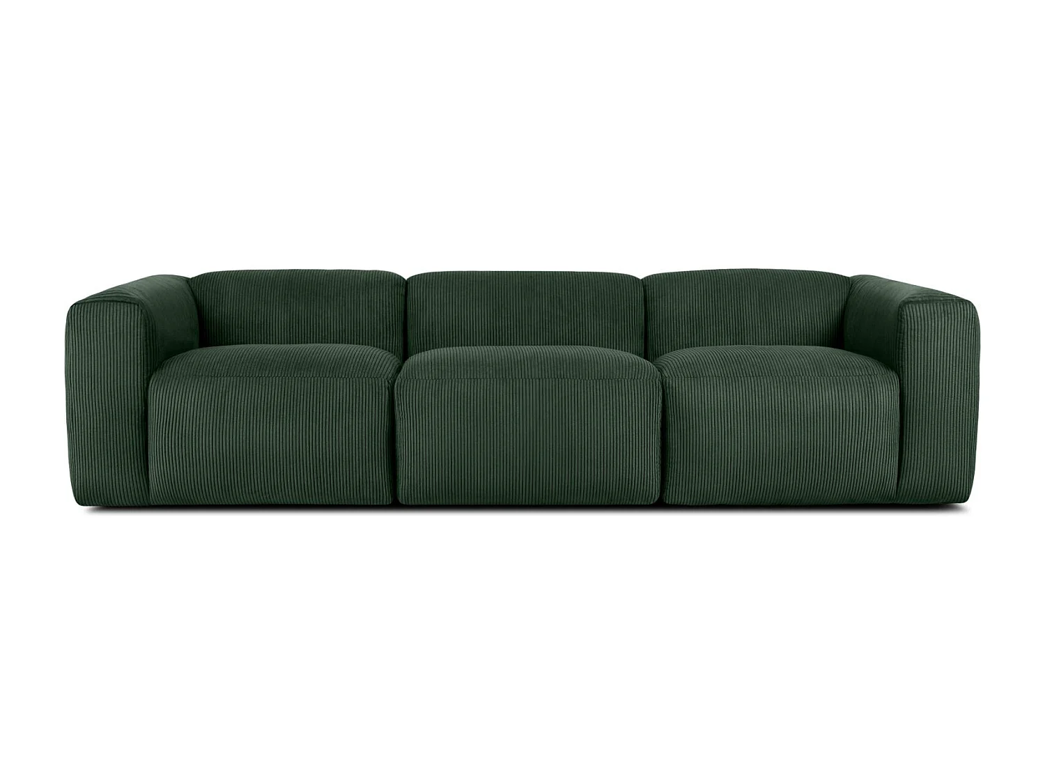 Einzelsofa - modular - 5-sitzer - Dunkelgrün