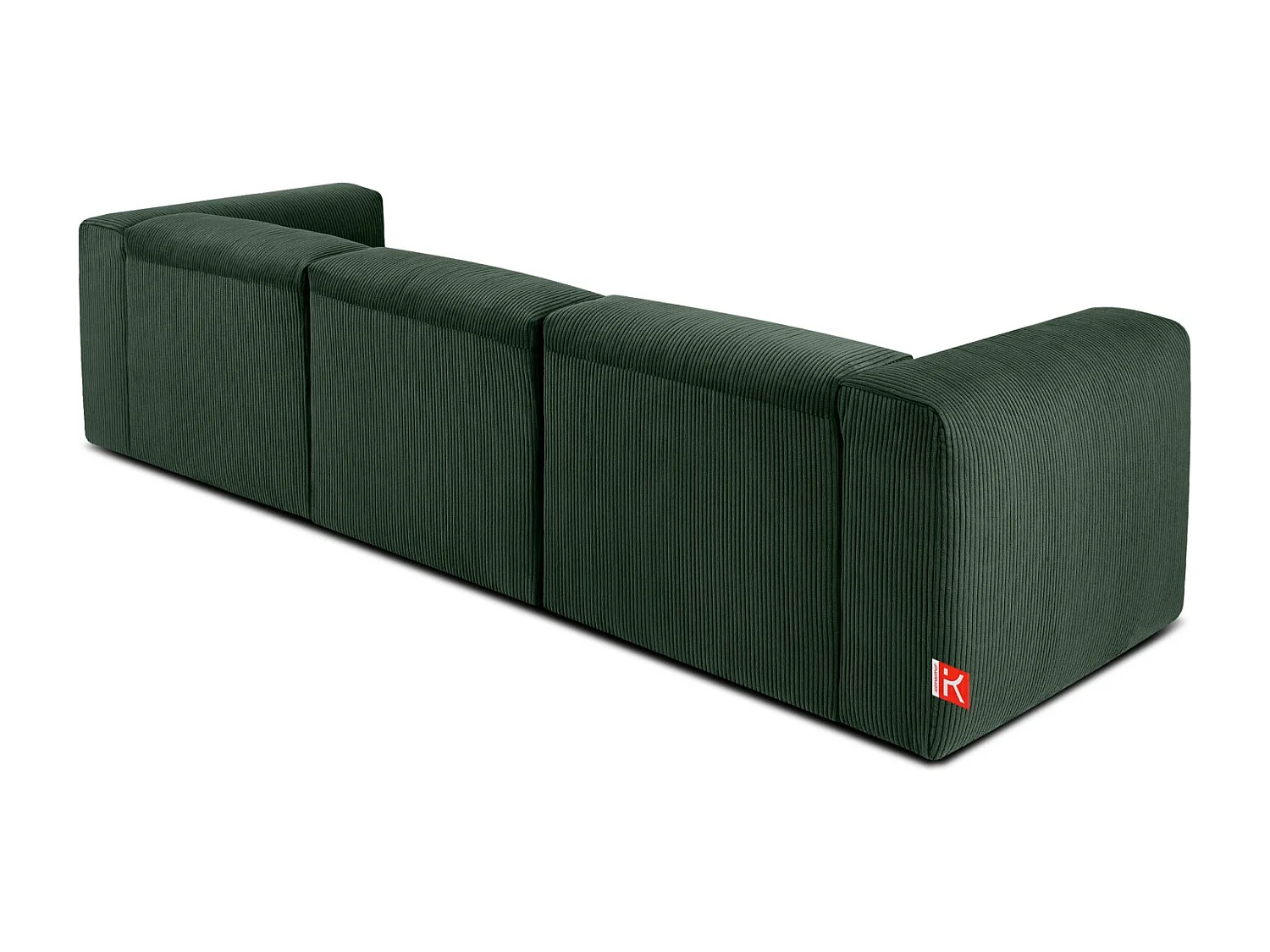 Einzelsofa - modular - 5-sitzer - Dunkelgrün