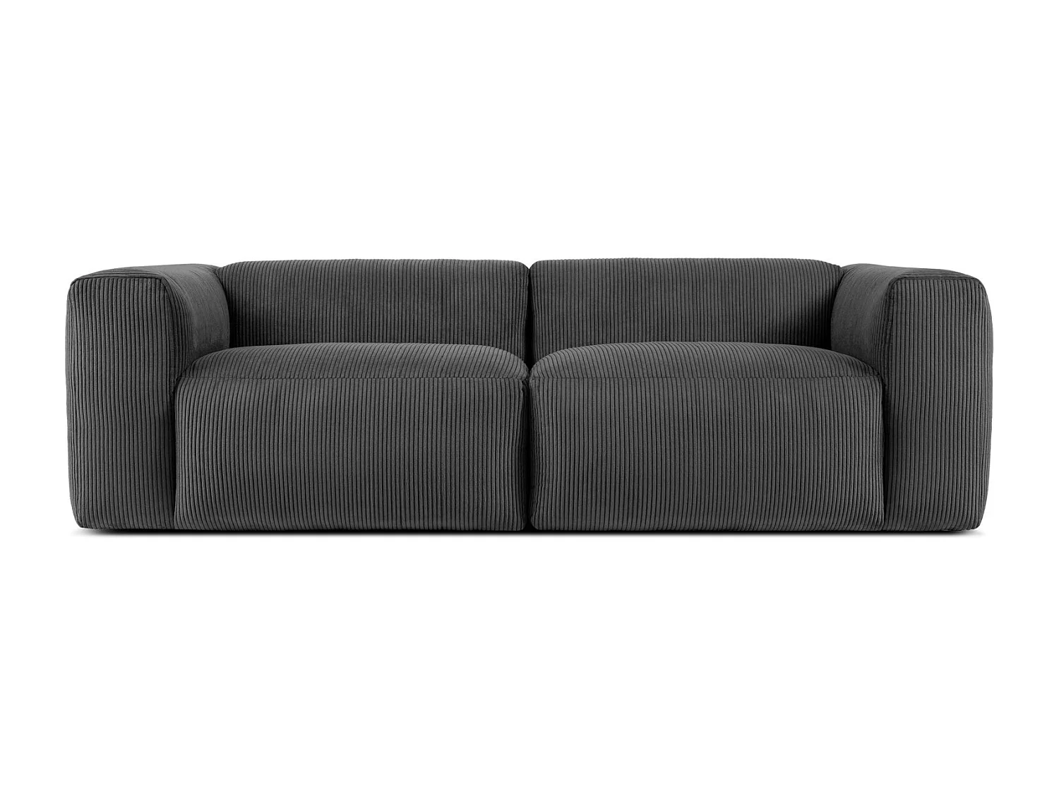 Einzelsofa - modular - 4-sitzer - Grau