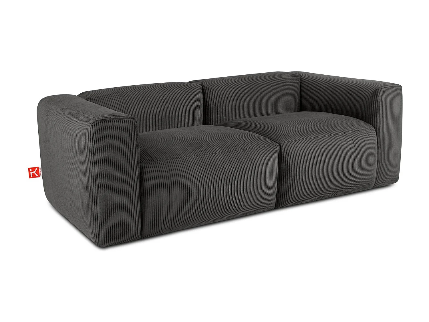 Einzelsofa - modular - 4-sitzer - Grau