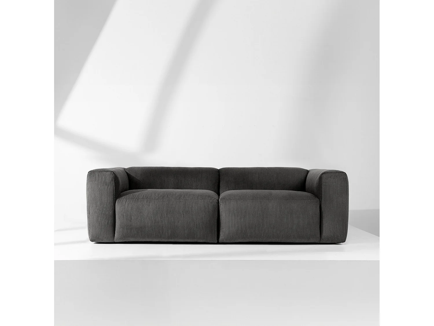 Einzelsofa - modular - 4-sitzer - Grau