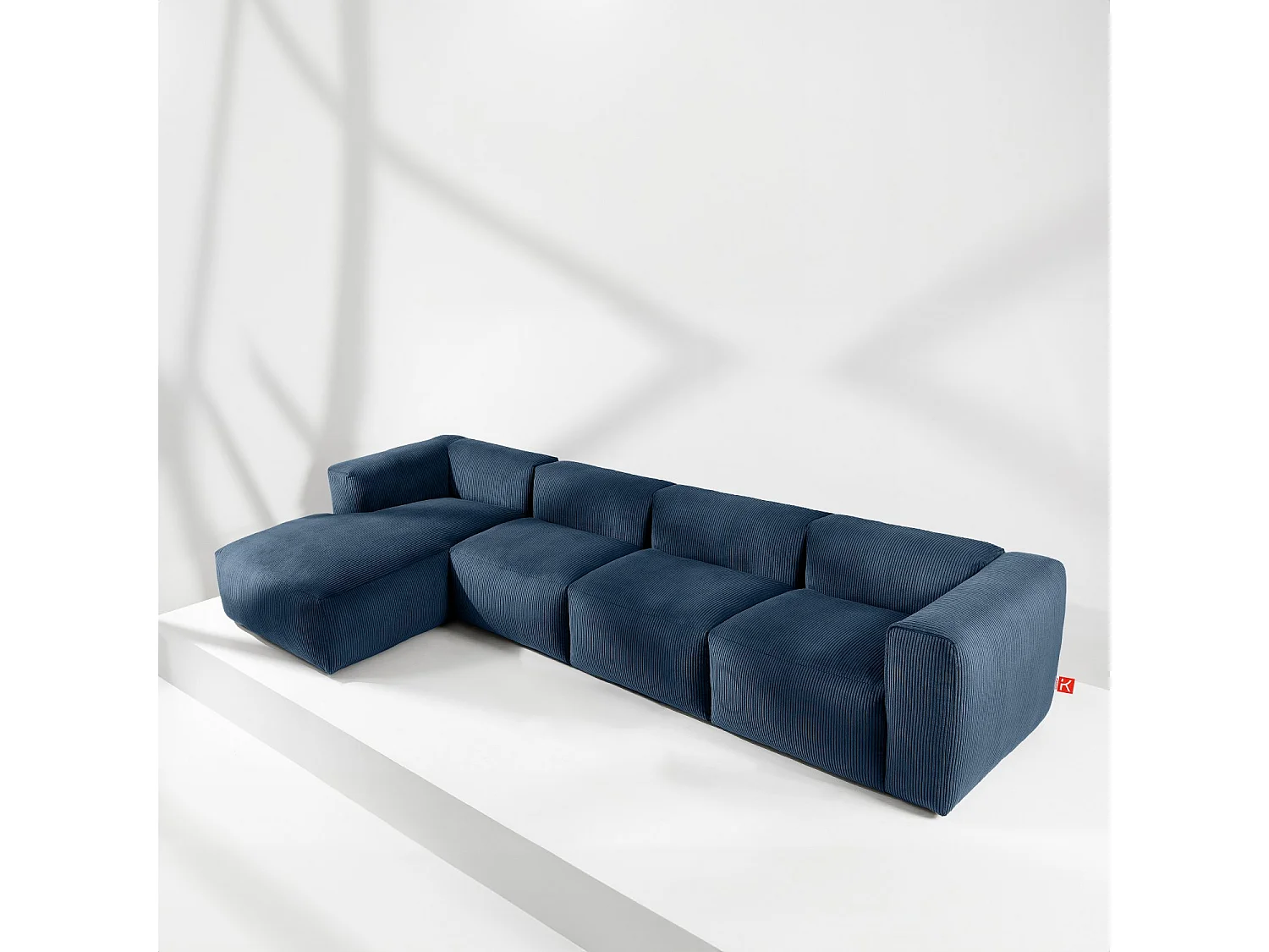 Ecksofa BUFFO 6-Sitzer - Nachtblau