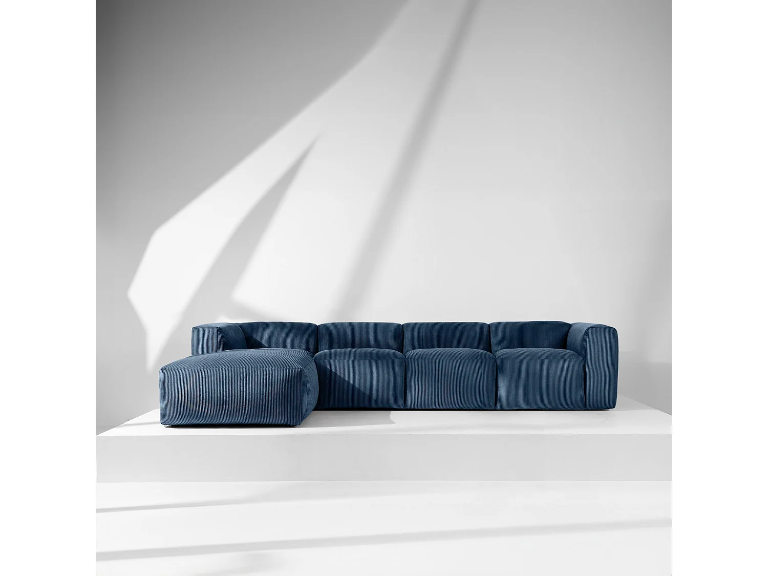 Ecksofa BUFFO 6-Sitzer - Nachtblau