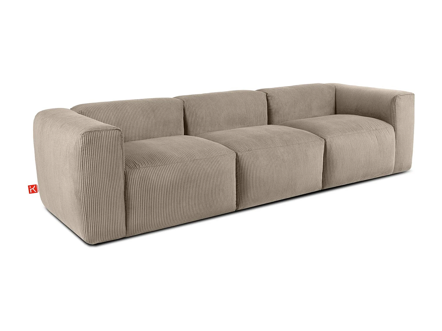 Einzelsofa - modular - 5-sitzer - Beige