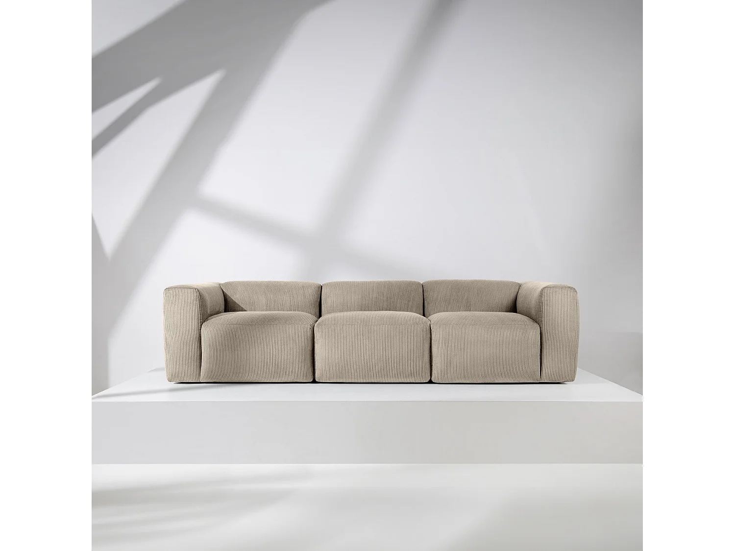 Einzelsofa - modular - 5-sitzer - Beige