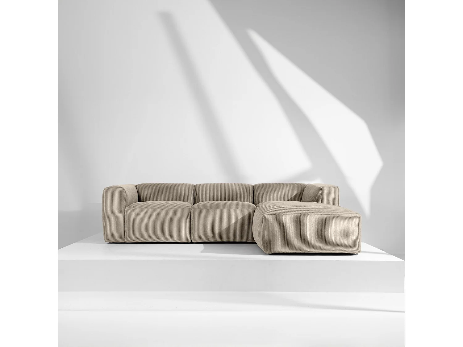 Ecksofa BUFFO 5-Sitzer - Beige
