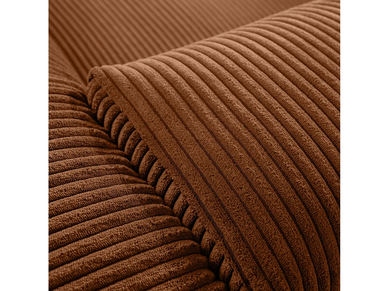 Ecksofa BUFFO 5-Sitzer - Orangerot